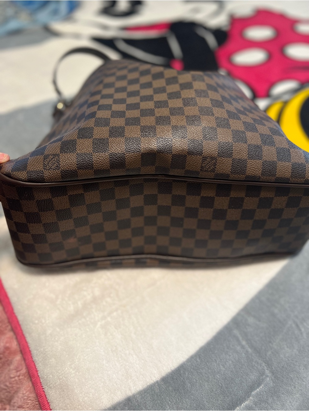 Brown Damier Shoulder Bag - Picture 3 of 9